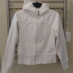 White scuba hoodie